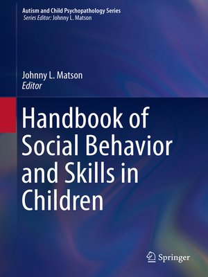 cover image of Handbook of Social Behavior and Skills in Children